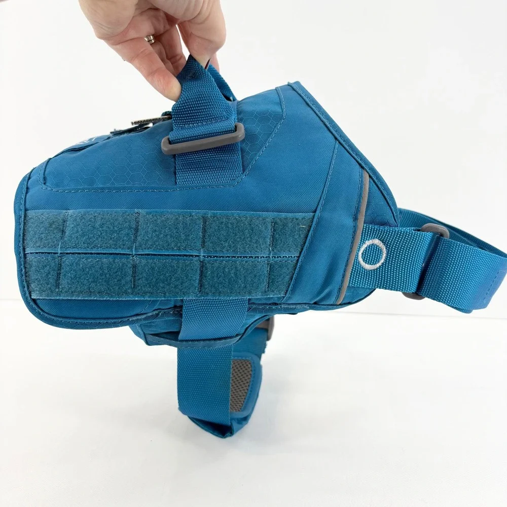 Kurgo Townie Blue Dog Harness Size M 25-50LBS‎ Blue Mesh Padded Adjustable